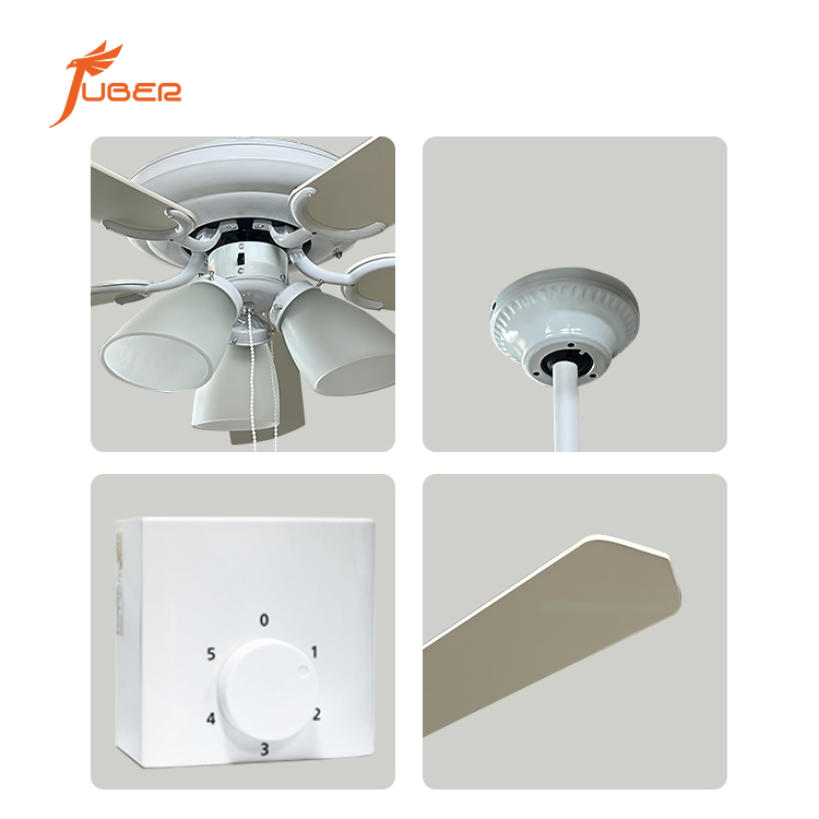 WS52-5C3L Decorative Ceiling Fan with Light