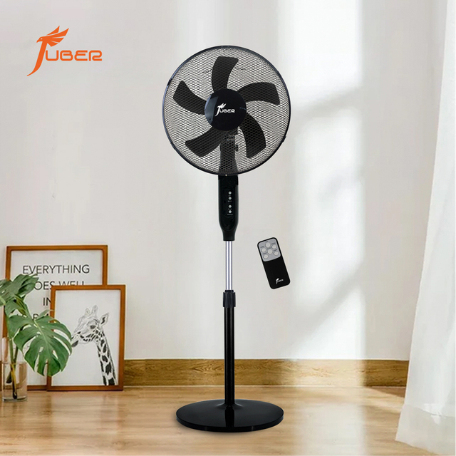 FS-40-J03R Black Stand Fan with Remote Control