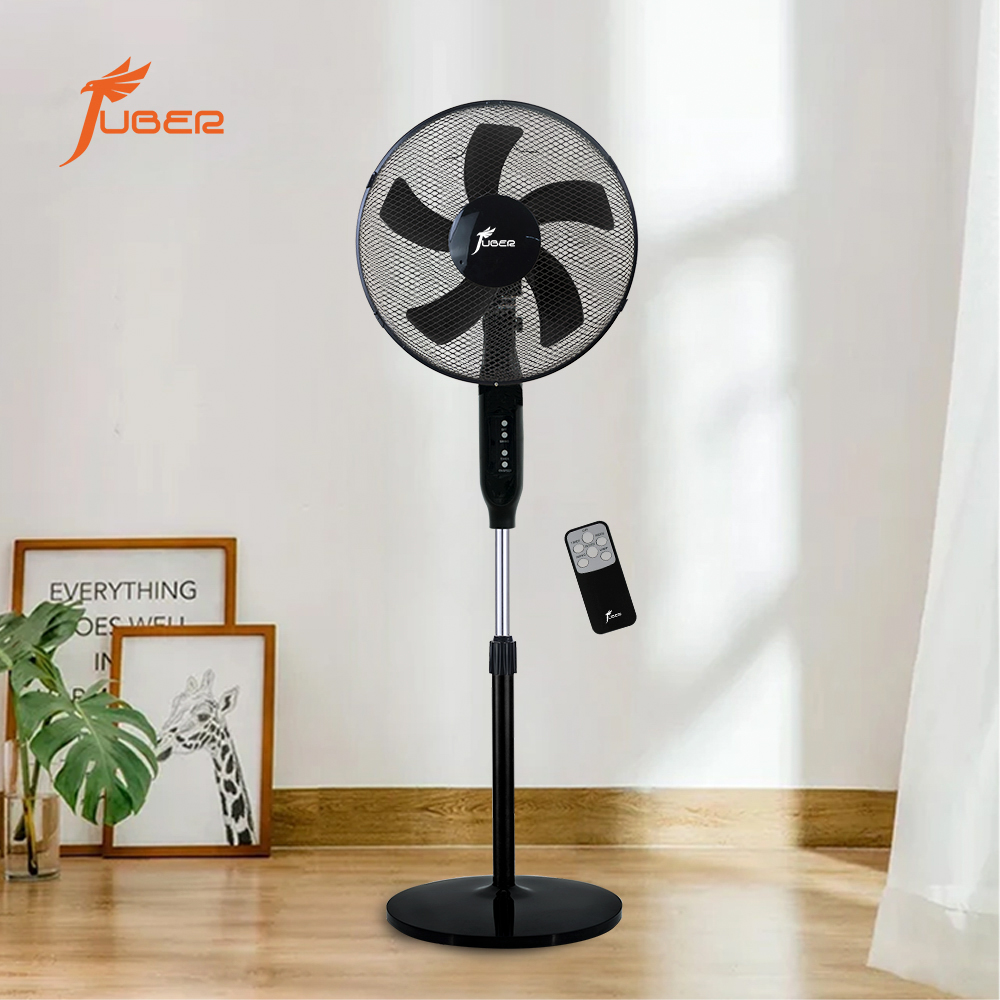 FS-40-J03R Black Stand Fan with Remote Control