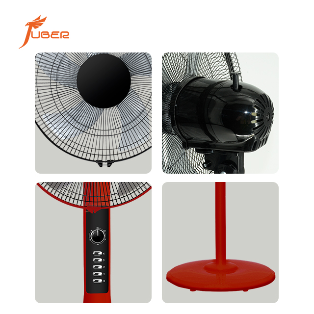 FS-40-A57 Red Floor Standing Fan